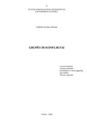 Grupės ir konfliktai 12 puslapis