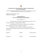 Įmonės raštvedybos charakteristika: prekybos nekilnojamu turtu UAB "Miestas" 15 puslapis