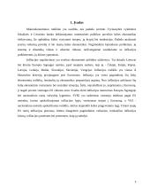 Infliacija ir jos reguliavimas Europoje 3 puslapis