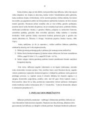 Infliacijos formos, priežastys, pasekmės, mažinimo būdai bei defliacija 10 puslapis