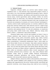 Infliacijos valdymas monetarizmo teorijos aspektu 8 puslapis