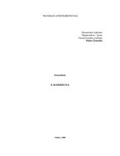 Elektroninė komercija pranešimas 1 puslapis