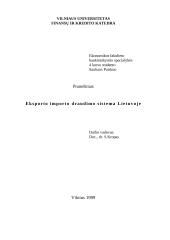Eksporto importo draudimo sistema Lietuvoje 1 puslapis