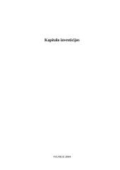 Kapitalo investicijos