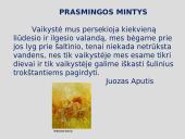 Juozas Aputis "Erčia, kur gaivus vanduo": erdvė, laikas, veikėjai 13 puslapis