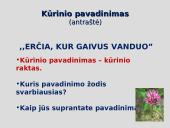 Juozas Aputis "Erčia, kur gaivus vanduo": erdvė, laikas, veikėjai 4 puslapis