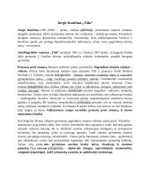 Jurgis Kunčinas ,,Tūla“ analizė