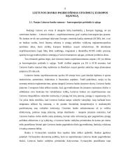 Lietuvos bankas ir jo konvergencija stojant į Europos Sąjungą (ES) 11 puslapis