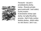 Kristijonas Donelaitis ’’Pavasario linksmybės’’  9 puslapis