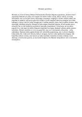 Mamatė ir jos santykis su kitais veikėjais