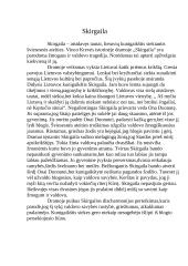 Krėvė „Skirgaila“ analizė