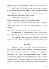 Europos tarybos institucijos ir pagrindinės valstybių bendradarbiavimo kryptys Europos tarybos rėmuose 8 puslapis