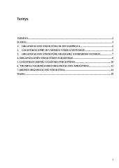 Logistikos organizacijos struktūra: vertinimo aspektai 2 puslapis