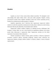 Logistikos organizacijos struktūra: vertinimo aspektai 19 puslapis