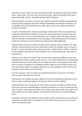 Lithuania is my country