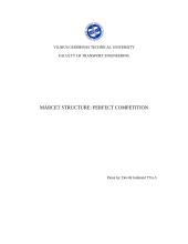 Market structure: perfect competition