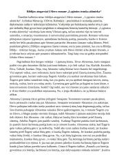 Biblijos atogarsiai I.Mero romane ,,Lygiosios trunka akimirka“