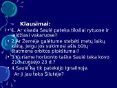 Metinis regimasis saulės judėjimas 9 puslapis