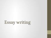 Essay writing structure