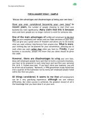 For & Against Essays 3 puslapis