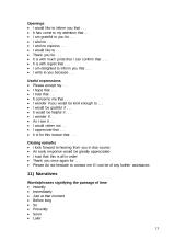 Sentence starters and useful vocabulary  13 puslapis