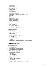 Sentence starters and useful vocabulary  8 puslapis