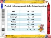 Daiktavardžių linksniai 18 puslapis