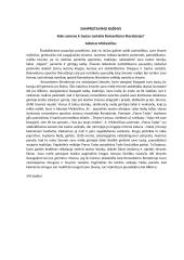 Koks asmens ir tautos santykis Romantizmo literatūroje?