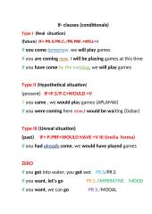 If- clauses (conditionals)