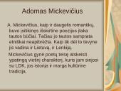 Adomas Mickevičius - ryškiausias Vilniaus romantinės mokyklos poetas 9 puslapis
