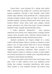 Kafka ir "Metaformozė"