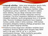 Sporto šaka: lengvoji atletika 2 puslapis