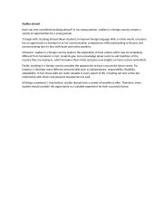 Have you ever considered studying abroad?