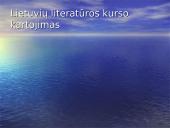 Išsamus lietuvių literatūros kurso kartojimas