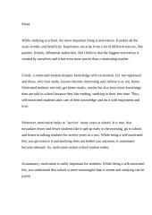 What creates motivation?