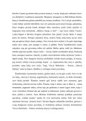 Moters paveikslas literatūroje (V. Mykolaitis – Putinas, J. Biliūnas, Šatrijos Ragana) 4 puslapis