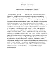 Kaip vaizduojamas žmogus XVI-XVII a. literatūroje?