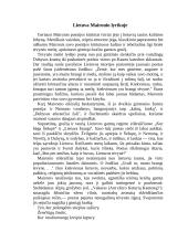 Lietuva Maironio kūryboje