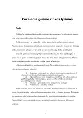 Rinkos tyrimas: Coca-cola gėrimas 12 puslapis