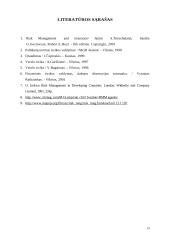 Rizikos valdymas. Rizikos draudimas 19 puslapis