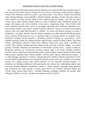 Menininko misija lietuvių literatūroje