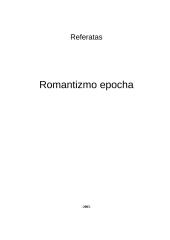 Romantizmo epocha