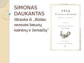 Apie Simoną Daukantą