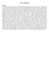 V. Krėvė „Milžinkapis“. Siužetas