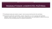 Distributed leadership (pasidalytoji lyderystė) 10 puslapis