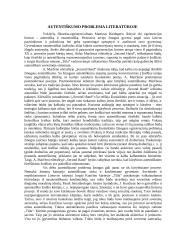 Autentiškumo problema literatūroje