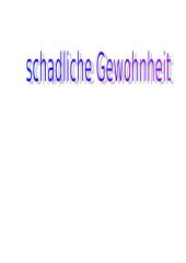Schadliche Gewohnheit