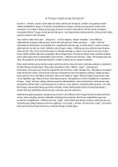 Ar žmogus visada turi būti geras?