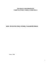 SEB investicinių fondų nagrinėjimas