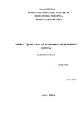 Darbuotojo materialinė atsakomybė pagal LR Darbo Kodeksą 1 puslapis